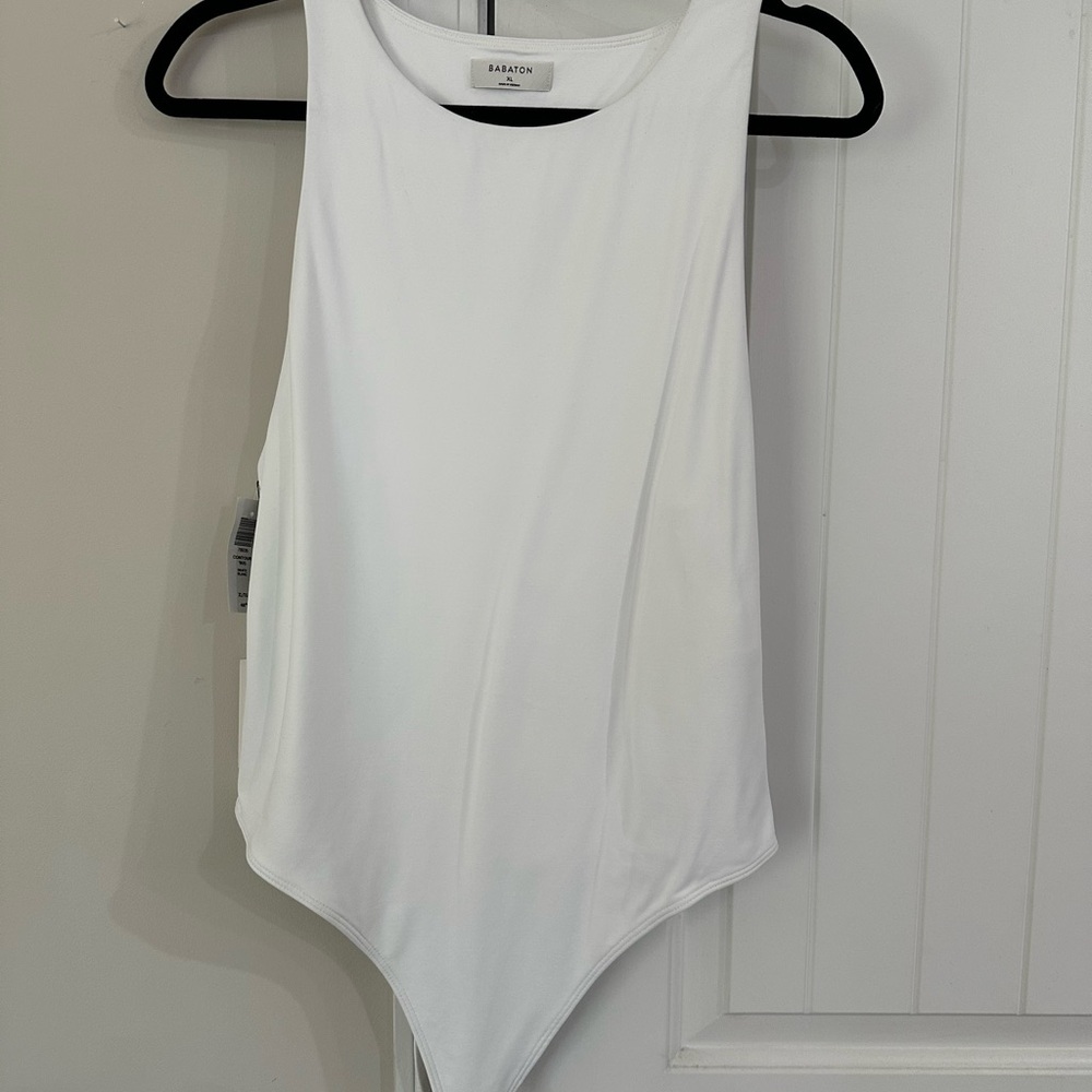NWT Aritzia White Sleeveless Bodysuit